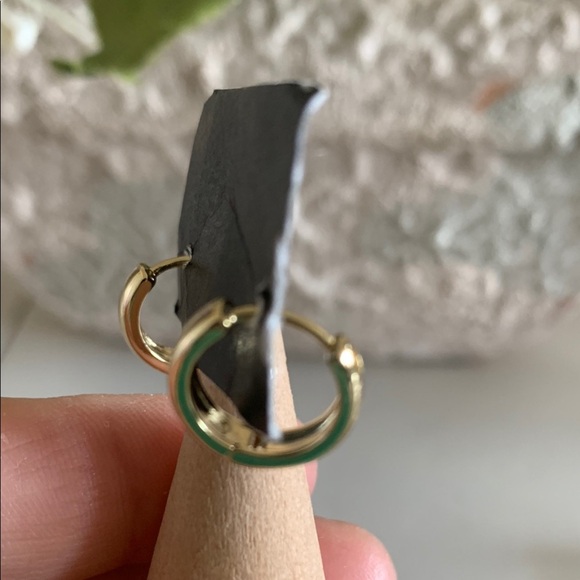 Gold Plated Hoop Earrings. - Picture 3 of 5